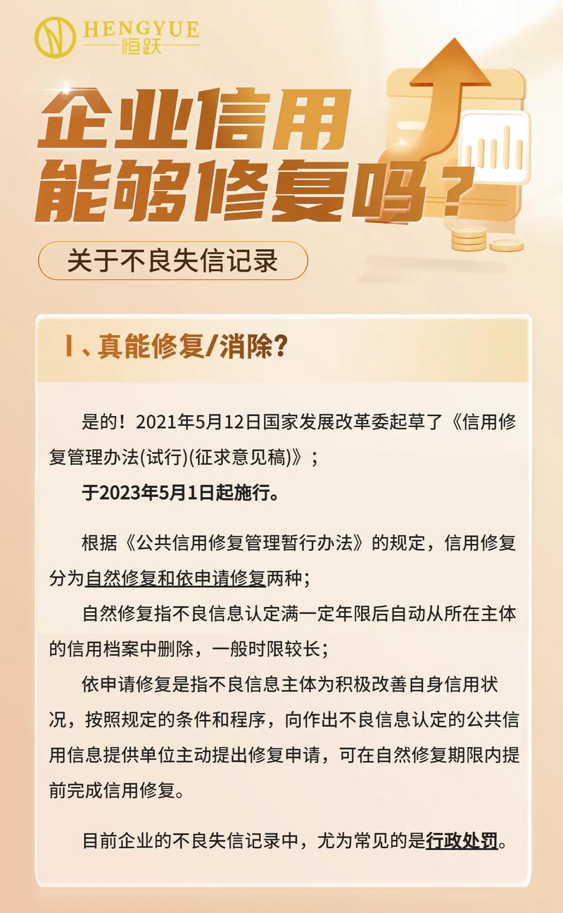 企业进行信用修复的注意事项